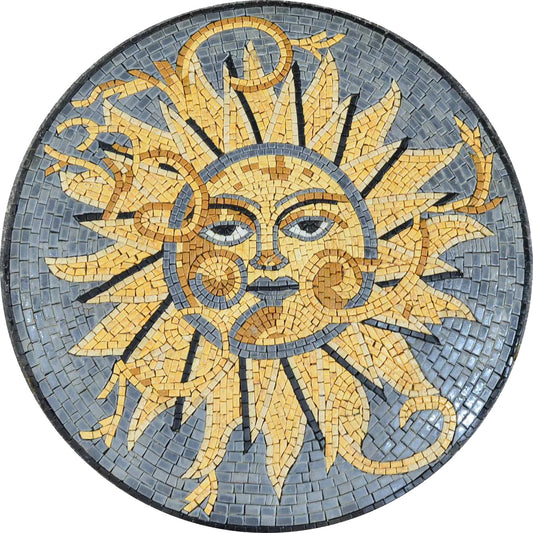 Warmth Sun Mosaic Art