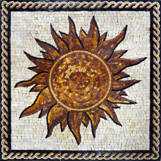 "Shams" Sun Mosaic Art