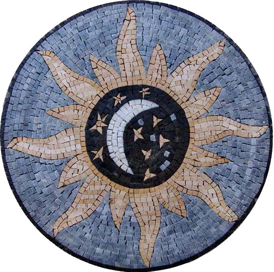 Solar Medallion Mosaic Art