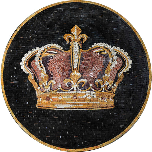 Empire Crown Medallion Mosaic Art