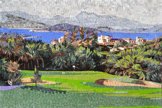 Golf Course Mosaic Art